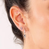 Kit Heath Desire Kiss Mini Heart Hoop Drop Earrings