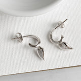 Kit Heath Desire Kiss Mini Heart Hoop Drop Earrings