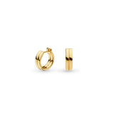 Kit Heath Bevel Unity Golden Huggie Hoop Earrings