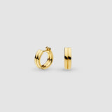 Kit Heath Bevel Unity Golden Huggie Hoop Earrings