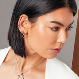 Kit Heath Bevel Unity Golden Huggie Hoop Earrings
