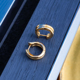 Kit Heath Bevel Unity Golden Huggie Hoop Earrings