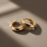 Kit Heath Glint Geo Golden Hoop Earrings