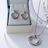 Kit Heath Bevel Trilogy Grande Stud Earrings