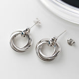 Kit Heath Bevel Trilogy Grande Stud Earrings