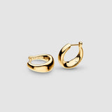 Kit Heath Bevel Cirque Golden Small Huggie Hoop Earrings