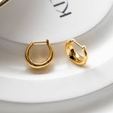 Kit Heath Bevel Cirque Golden Small Huggie Hoop Earrings