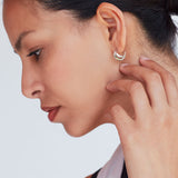 Kit Heath Bevel Cirque Link Twin Hoop Earrings
