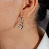 Kit Heath Bevel Cirque Link Blush Drop Earrings