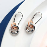 Kit Heath Bevel Cirque Link Blush Drop Earrings
