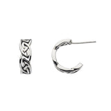 Dew Celtic Huggie Hoop Earrings