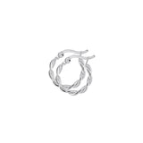 Dew Twisted Hoop Earrings 16mm