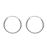 Dew Sleeper Hoop Earrings 15mm