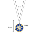 Ti Sento Lapis Night Sky Pendant Necklace SALE