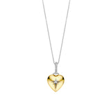 Ti Sento North Star Heart Necklace Golden
