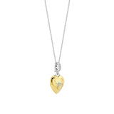 Ti Sento North Star Heart Necklace Golden