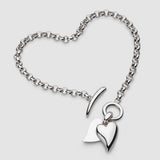 Kit Heath Desire Love Duet Heart T-Bar Bracelet