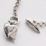 Kit Heath Desire Love Duet Heart T-Bar Necklace