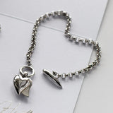 Kit Heath Desire Love Duet Heart T-Bar Bracelet