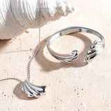 Kit Heath Océane Shell Echo Grande Hinged Bangle