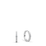 Bering Arctic Symphony Steel Swarovski Hoop Earrings SALE