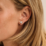 Ti Sento Claw Set CZ XL Stud Earrings Golden