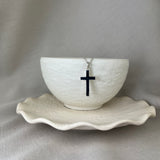 Sterling Silver Plain Solid Cross Pendant 25x15mm