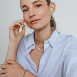 Ti Sento Classic Oversized Hoop Earrings Silver 35mm