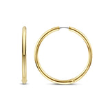 Ti Sento Classic Oversized Hoop Earrings Gold Plated 35mm
