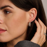 Ti Sento Classic Round Rubover CZ Stud Earrings