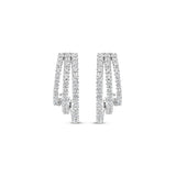 Ti Sento Stardust Structured CZ Hoop Earrings