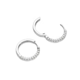 Ti Sento Claw Set CZ Large Tennis Hoop Earrings 21.5mm