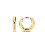 Ti Sento Sterling Silver Mini Hoop Earrings Golden 12mm