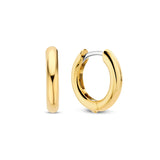 Ti Sento Sterling Silver Small Hoop Earrings Golden 14mm