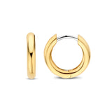 Ti Sento Sterling Silver Small Hoop Earrings Golden 14mm