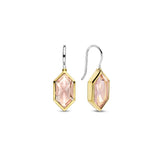 Ti Sento Hexagonal Champagne CZ Drop Earrings SALE