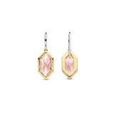 Ti Sento Hexagonal Champagne CZ Drop Earrings SALE