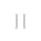 Ti Sento Claw Set CZ Small Tennis Hoop Earrings 14mm