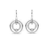 Ti Sento Small Concentric Circle Drop Earrings