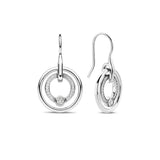 Ti Sento Small Concentric Circle Drop Earrings