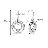 Ti Sento Small Concentric Circle Drop Earrings