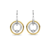 Ti Sento Small Concentric Circle Drop Earrings