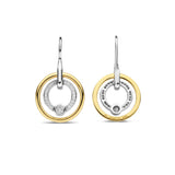 Ti Sento Small Concentric Circle Drop Earrings