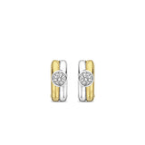 Ti Sento Duo CZ Hoop Earrings