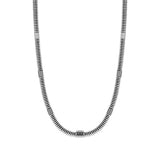 Nomination B-Yond Washers Necklace, Stainless Steel Black CZ