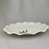 Platinum Hand Made Wide Wishbone Wedding Ring