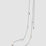 Kit Heath Coast Pebble Pearl Station Toggle Necklace 32"