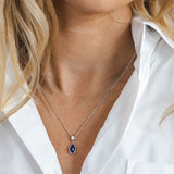 Kit Heath Coast Azure Gemstone Duo Droplet Necklace 18" SALE