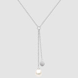 Kit Heath Coast Pebble Glisten Pearl Lariat Style Necklace 17"