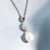 Kit Heath Coast Pebble Glisten Pearl Necklace 18"